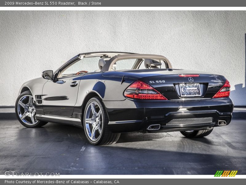 Black / Stone 2009 Mercedes-Benz SL 550 Roadster