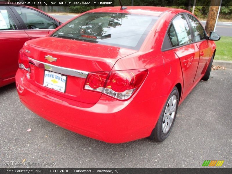 Red Hot / Jet Black/Medium Titanium 2014 Chevrolet Cruze LS