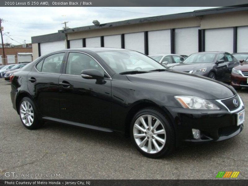 Obsidian Black / Black 2010 Lexus IS 250 AWD