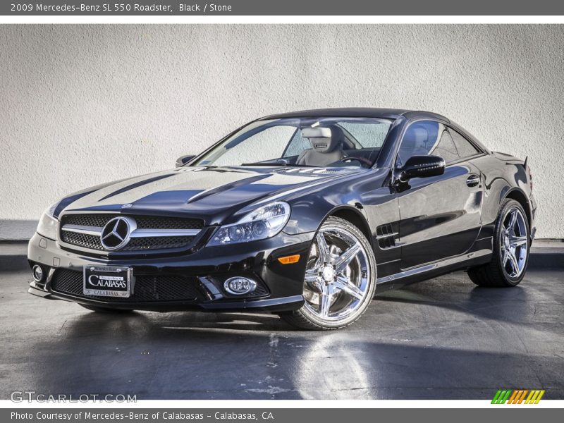 Black / Stone 2009 Mercedes-Benz SL 550 Roadster