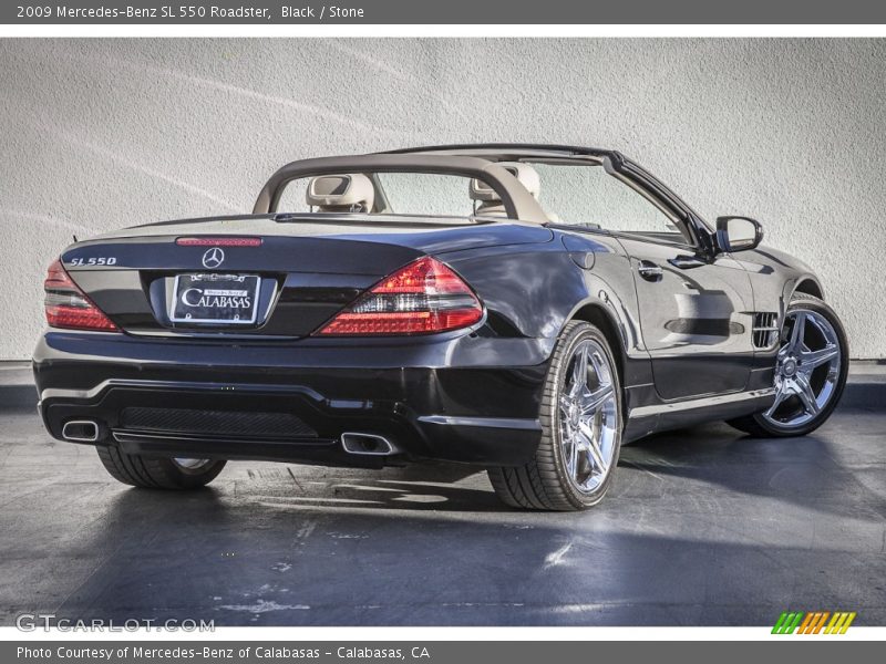 Black / Stone 2009 Mercedes-Benz SL 550 Roadster