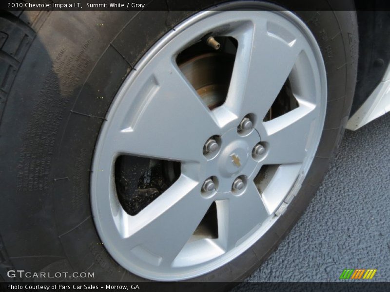 Summit White / Gray 2010 Chevrolet Impala LT