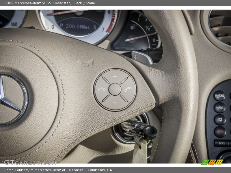 Controls of 2009 SL 550 Roadster