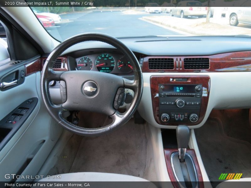 Summit White / Gray 2010 Chevrolet Impala LT