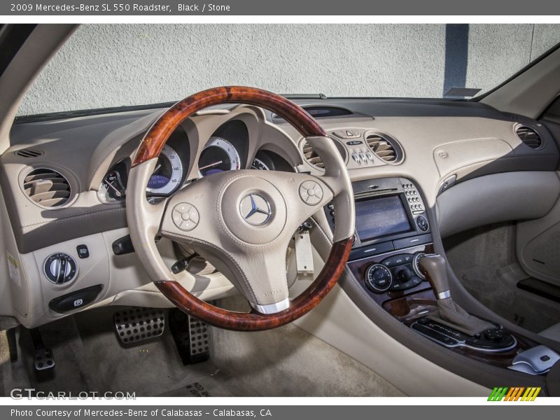  2009 SL 550 Roadster Stone Interior