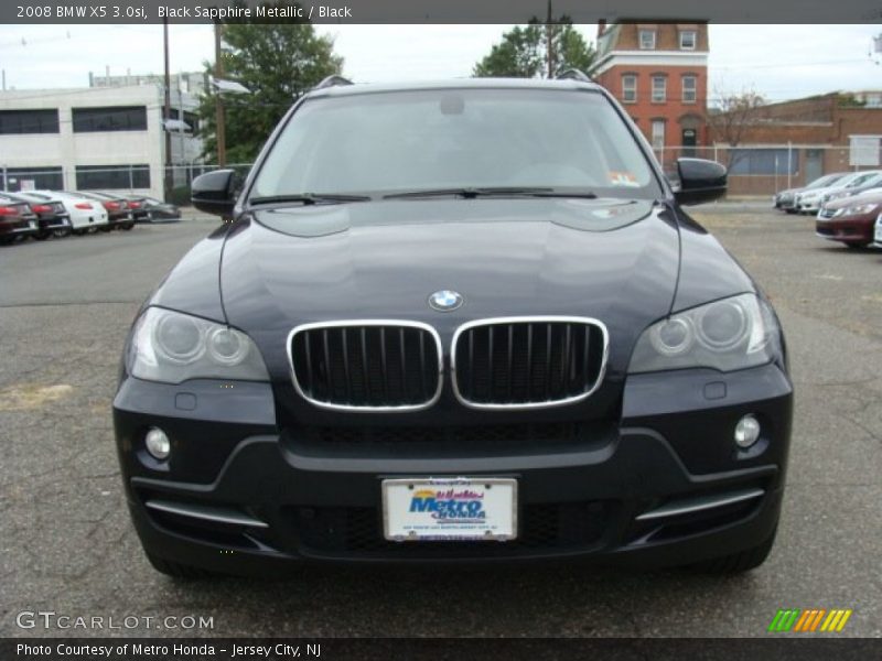 Black Sapphire Metallic / Black 2008 BMW X5 3.0si