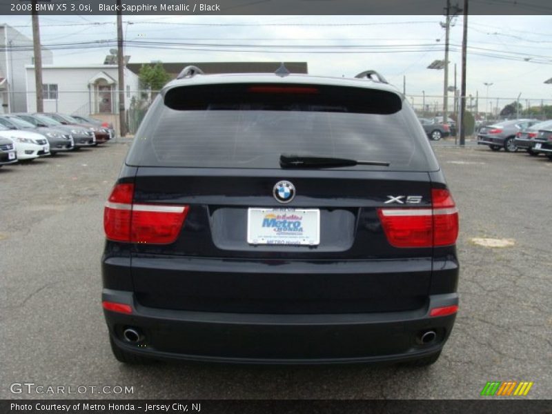 Black Sapphire Metallic / Black 2008 BMW X5 3.0si