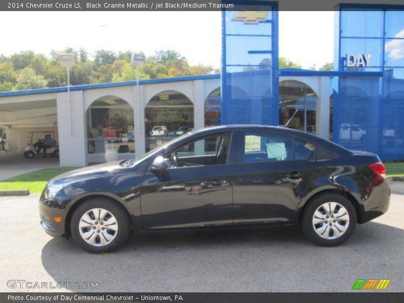 Black Granite Metallic / Jet Black/Medium Titanium 2014 Chevrolet Cruze LS