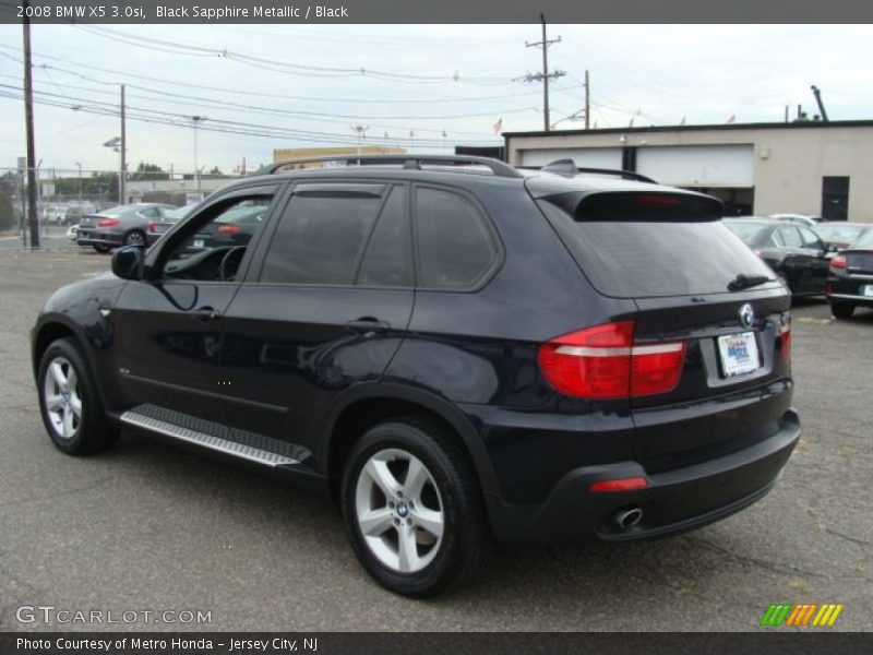 Black Sapphire Metallic / Black 2008 BMW X5 3.0si