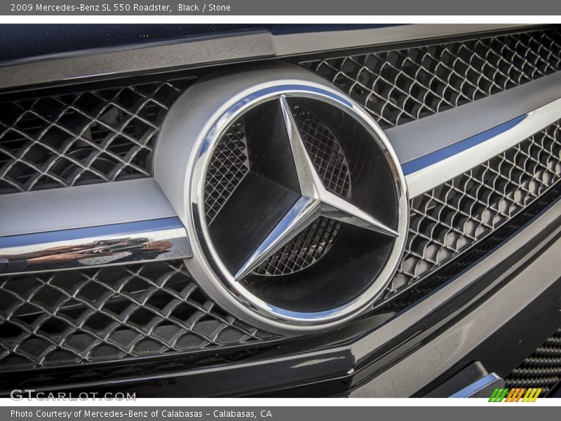 Black / Stone 2009 Mercedes-Benz SL 550 Roadster