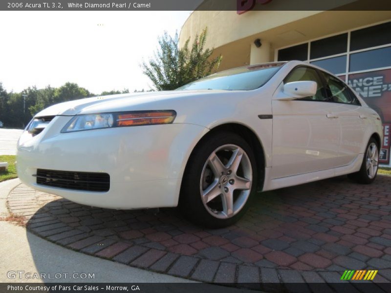 White Diamond Pearl / Camel 2006 Acura TL 3.2