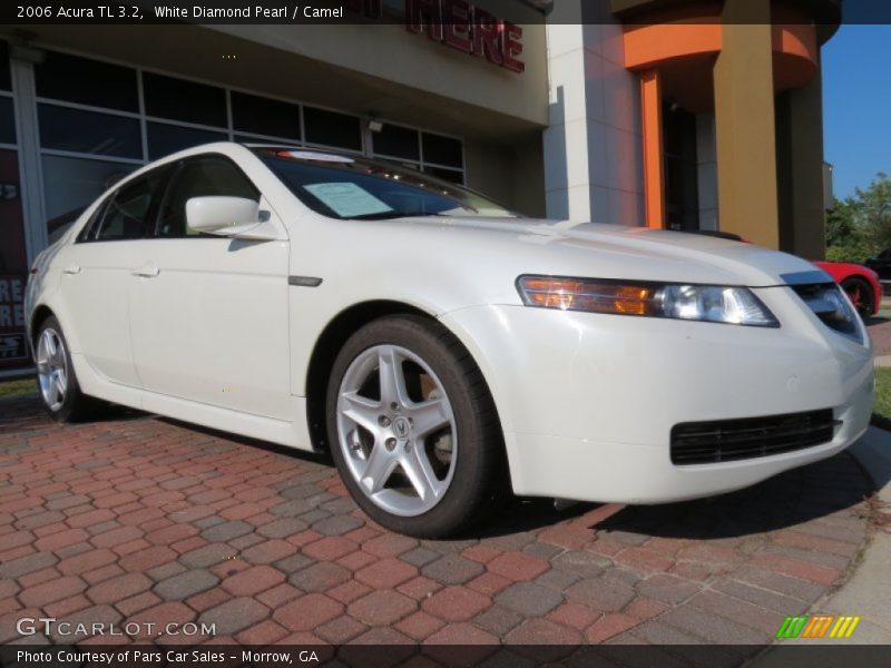 White Diamond Pearl / Camel 2006 Acura TL 3.2