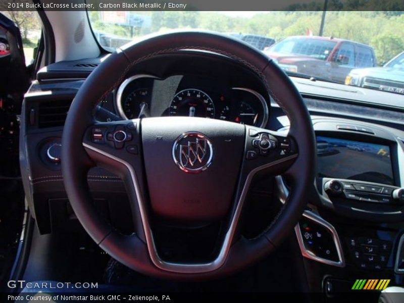 Carbon Black Metallic / Ebony 2014 Buick LaCrosse Leather