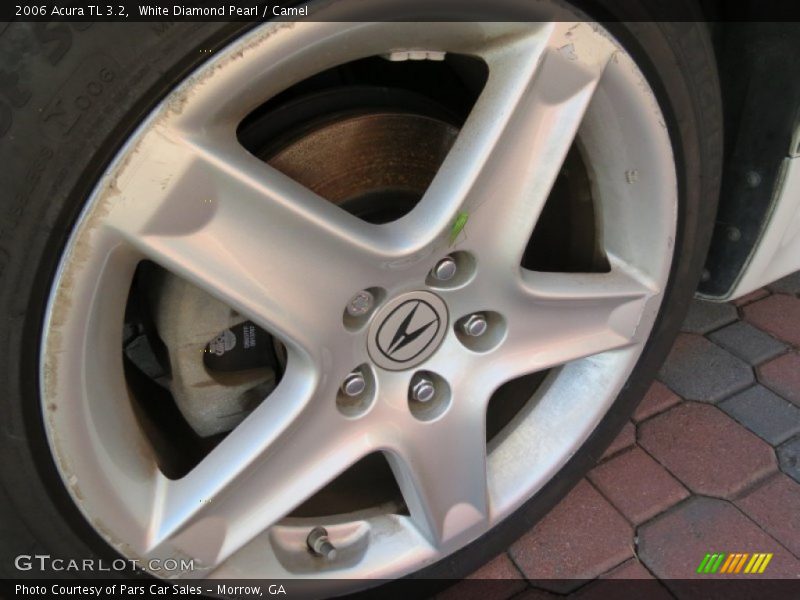 White Diamond Pearl / Camel 2006 Acura TL 3.2