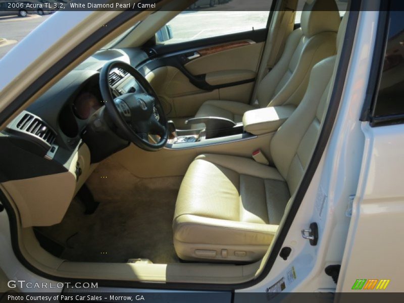 White Diamond Pearl / Camel 2006 Acura TL 3.2