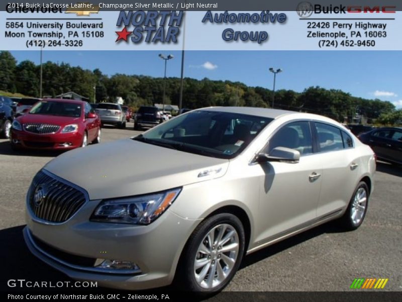 Champagne Silver Metallic / Light Neutral 2014 Buick LaCrosse Leather