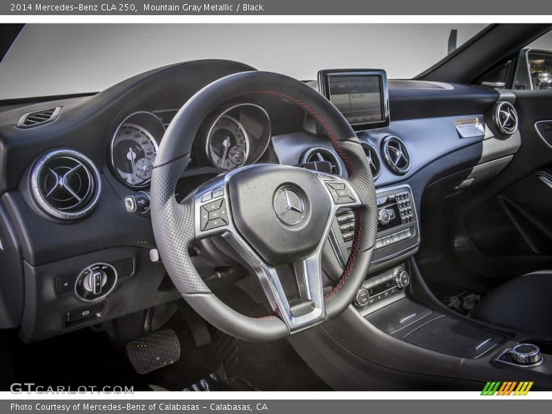 Mountain Gray Metallic / Black 2014 Mercedes-Benz CLA 250