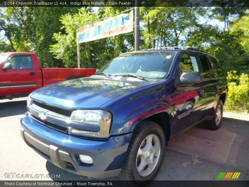 Indigo Blue Metallic / Dark Pewter 2004 Chevrolet TrailBlazer LS 4x4