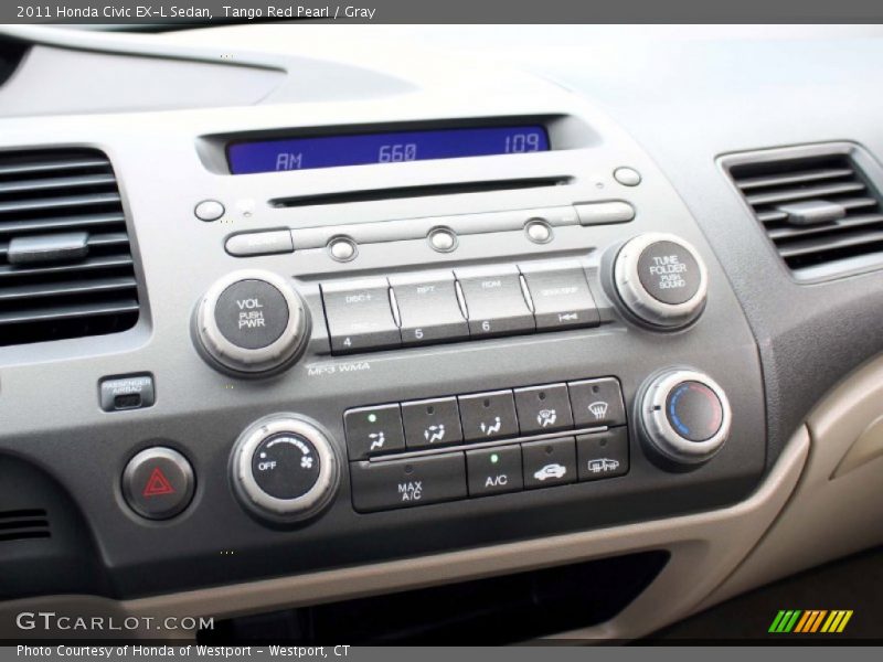 Controls of 2011 Civic EX-L Sedan