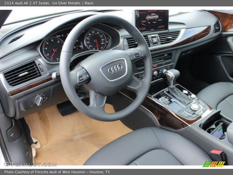Ice Silver Metallic / Black 2014 Audi A6 2.0T Sedan