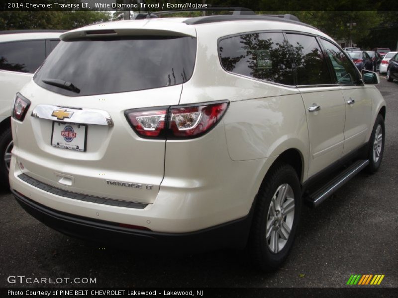 White Diamond Tricoat / Ebony/Mojave 2014 Chevrolet Traverse LT