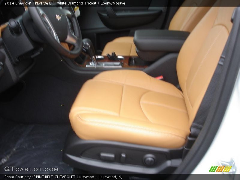 White Diamond Tricoat / Ebony/Mojave 2014 Chevrolet Traverse LT