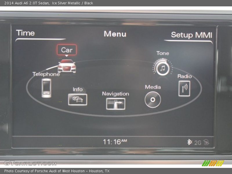 Ice Silver Metallic / Black 2014 Audi A6 2.0T Sedan