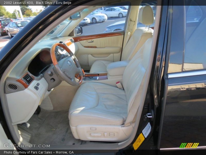 Black Onyx / Ecru Beige 2002 Lexus LS 430