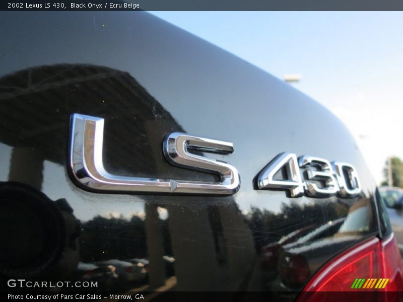 Black Onyx / Ecru Beige 2002 Lexus LS 430