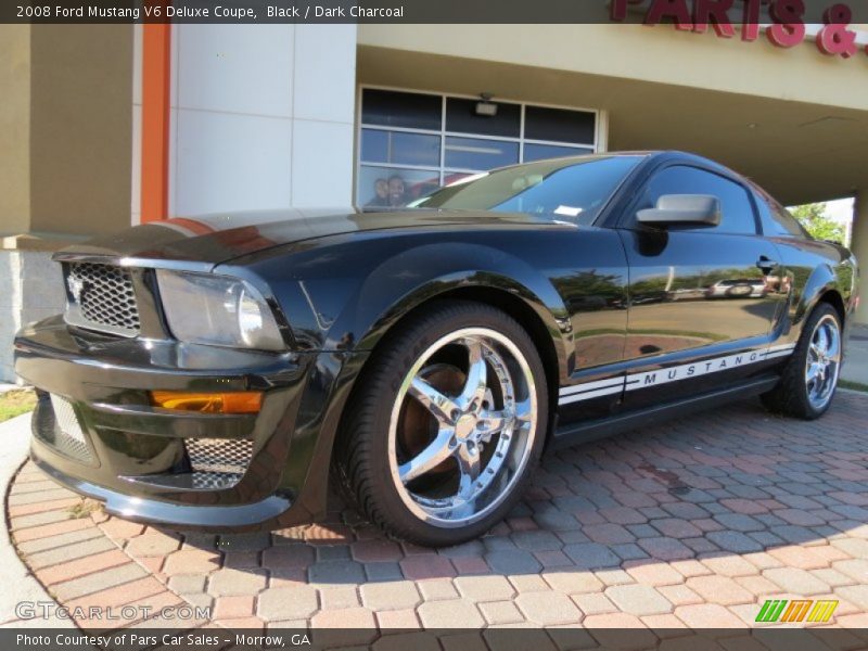 Black / Dark Charcoal 2008 Ford Mustang V6 Deluxe Coupe