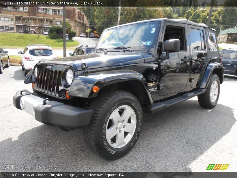 Black / Black 2012 Jeep Wrangler Unlimited Sahara 4x4