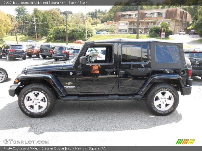 Black / Black 2012 Jeep Wrangler Unlimited Sahara 4x4