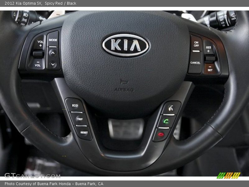 Spicy Red / Black 2012 Kia Optima SX