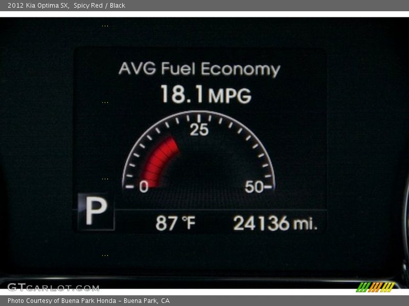 Spicy Red / Black 2012 Kia Optima SX