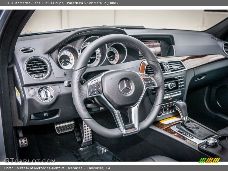 Palladium Silver Metallic / Black 2014 Mercedes-Benz C 250 Coupe