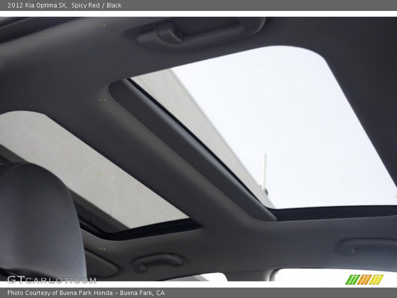 Spicy Red / Black 2012 Kia Optima SX