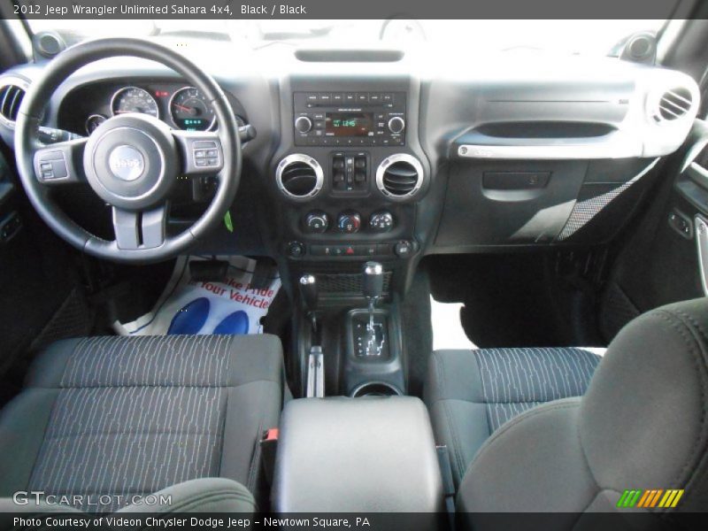 Black / Black 2012 Jeep Wrangler Unlimited Sahara 4x4