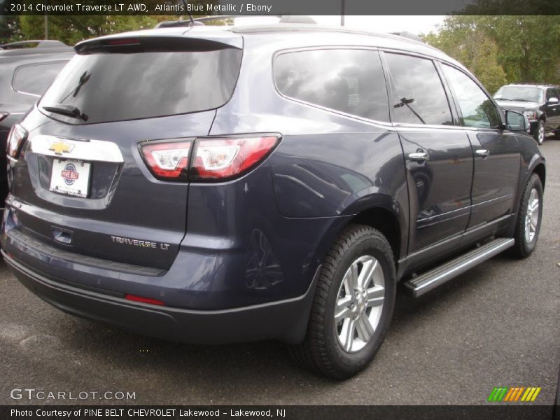 Atlantis Blue Metallic / Ebony 2014 Chevrolet Traverse LT AWD