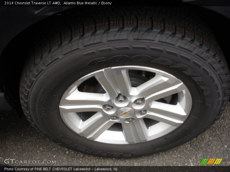 Atlantis Blue Metallic / Ebony 2014 Chevrolet Traverse LT AWD