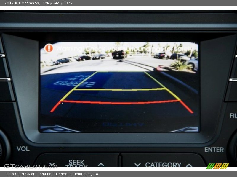 Spicy Red / Black 2012 Kia Optima SX