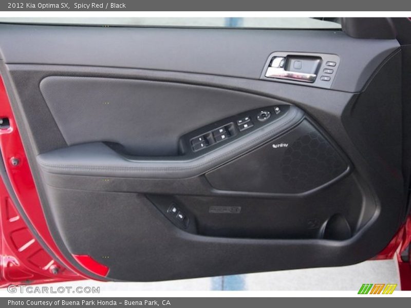 Spicy Red / Black 2012 Kia Optima SX