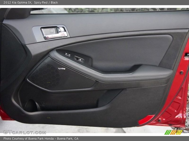 Spicy Red / Black 2012 Kia Optima SX