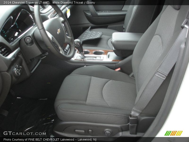 White Diamond Tricoat / Ebony 2014 Chevrolet Traverse LT AWD