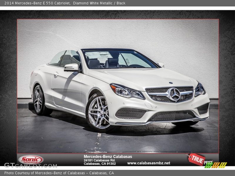 Diamond White Metallic / Black 2014 Mercedes-Benz E 550 Cabriolet