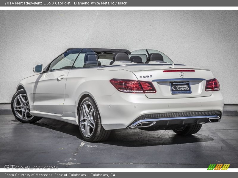Diamond White Metallic / Black 2014 Mercedes-Benz E 550 Cabriolet