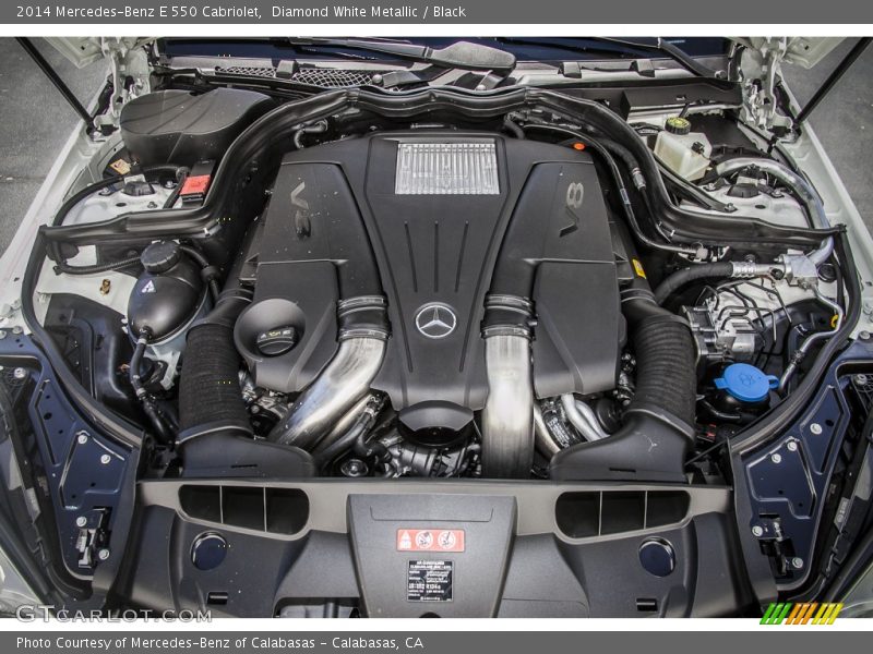  2014 E 550 Cabriolet Engine - 4.6 Liter Twin-Turbocharged DOHC 32-Valve VVT V8