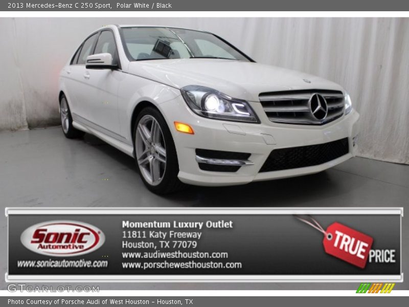 Polar White / Black 2013 Mercedes-Benz C 250 Sport