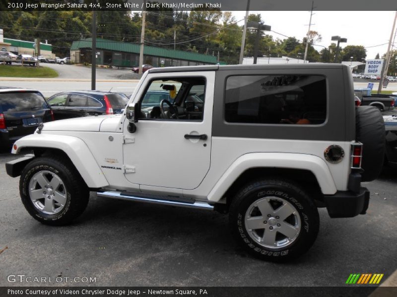 Stone White / Dark Khaki/Medium Khaki 2010 Jeep Wrangler Sahara 4x4