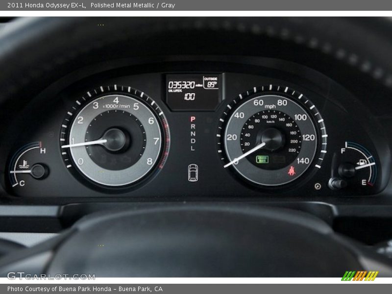 Polished Metal Metallic / Gray 2011 Honda Odyssey EX-L