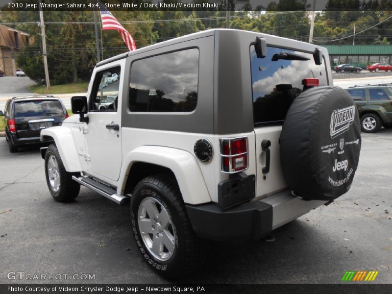 Stone White / Dark Khaki/Medium Khaki 2010 Jeep Wrangler Sahara 4x4